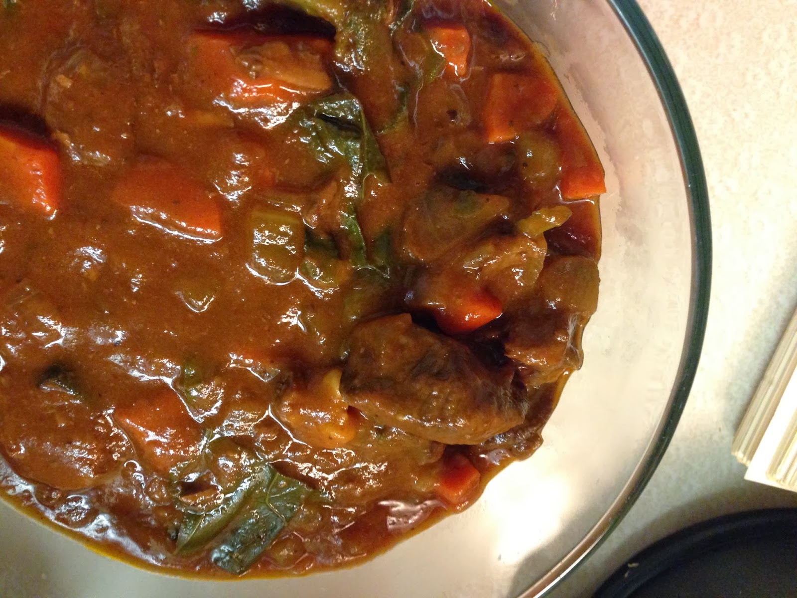 Shazam in (and out of) the Kitchen Beef Stew with Collard Greens